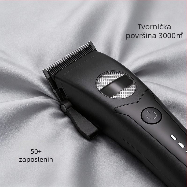 Kosački stroj s bazom za punjenje, bežični električni trim za odrasle, profesionalni brijač-kliper, brushless motor, keramičke oštrice, ugrađena baterija 2000–4000 mAh