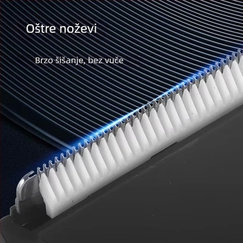 Muški trimer za tijelo - Punjivi, vodootporan (četkasti motor, nože od nehrđajućeg čelika, ≤36 dB)