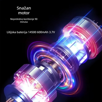 Muški trimer za tijelo - Punjivi, vodootporan (četkasti motor, nože od nehrđajućeg čelika, ≤36 dB)