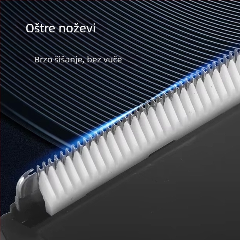 Muški trimer za tijelo - Punjivi, vodootporan (četkasti motor, nože od nehrđajućeg čelika, ≤36 dB)
