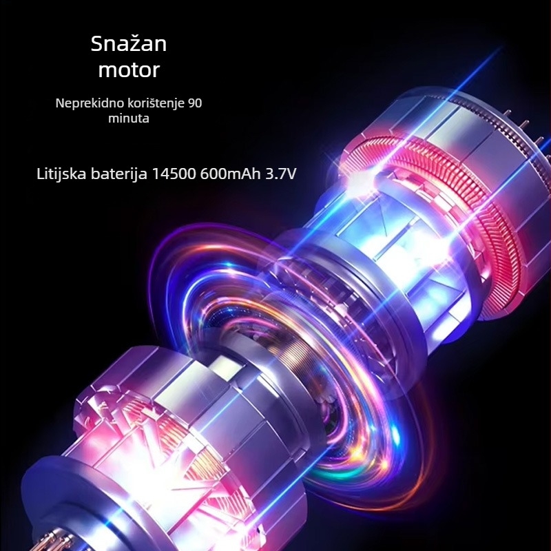 Muški trimer za tijelo - Punjivi, vodootporan (četkasti motor, nože od nehrđajućeg čelika, ≤36 dB)