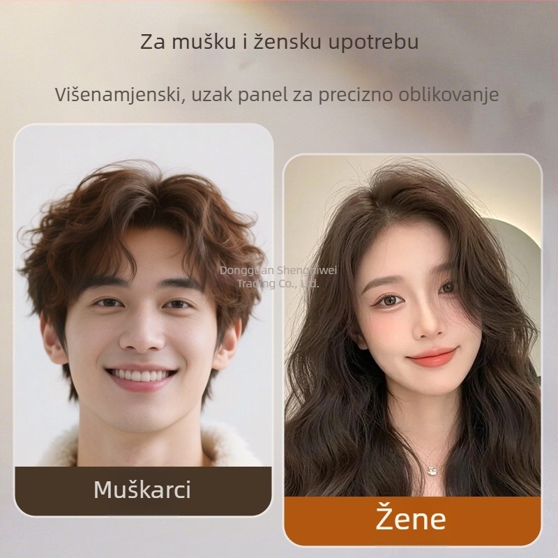 Muški peglanje za kosu, 3-u-1: uvijanje i ravnanje, turmalinski keramika, promjer 31 mm, LCD zaslon, 220 V