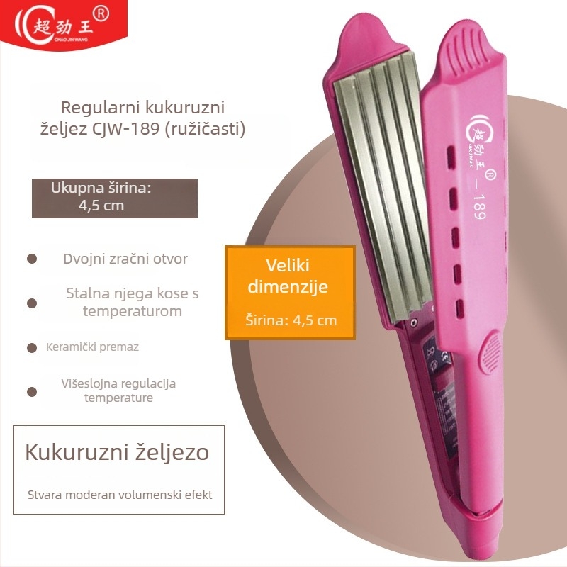 Super King turmalin-keramička ploča 31 mm+ 2-u-1 uređaj za ravnanje i kovrčanje kose, AC napajanje, mokro/suvo, 15 razina regulacije temperature