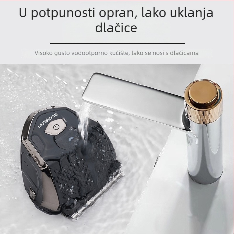 Električni uređaj za šišanje kose L802 s ugrađenom baterijom od 500–800 mAh, 5W motor, noževi od punog čelika, vodootporan