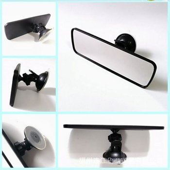 Chuanglin Unutarnji retrovizor automobila s usisnim držačem - plosnato ogledalo za vozila za obuku, pomoćni retrovizor