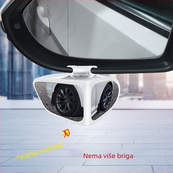 360° okrugli retrovizor za automobil, dvostrani pomoćni retrovizor, široki pogled u mrtvi kut