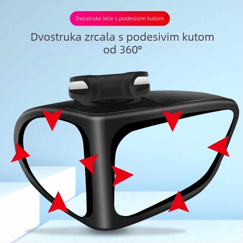 360° okrugli retrovizor za automobil, dvostrani pomoćni retrovizor, široki pogled u mrtvi kut