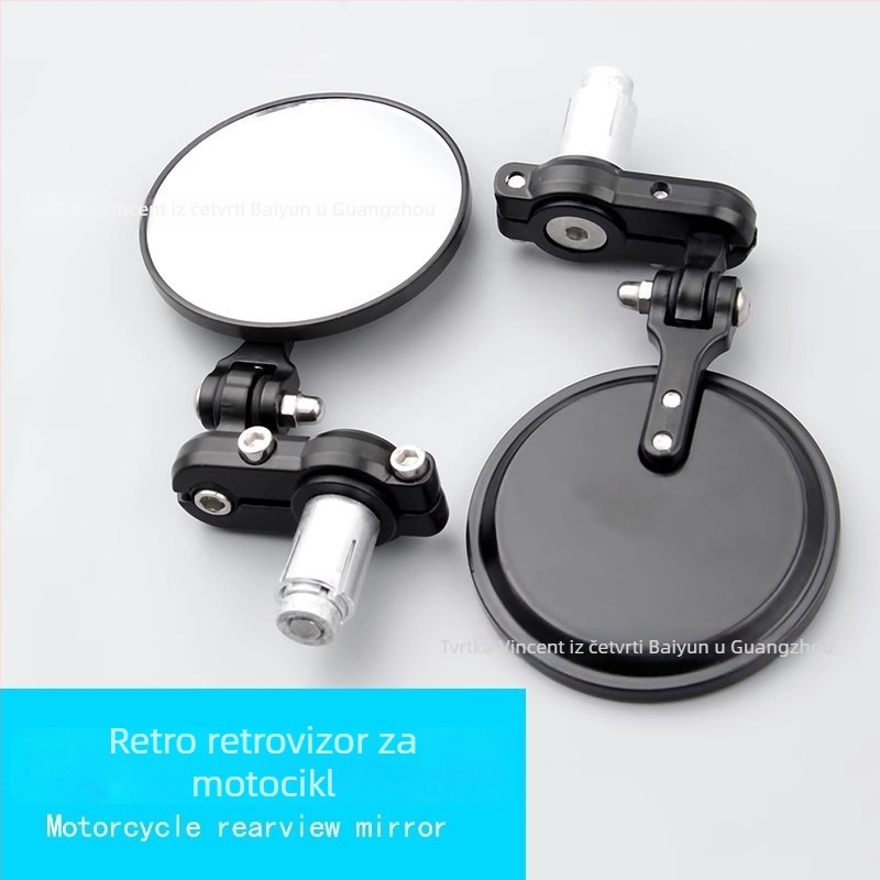 Mo das sklopivi retrovizor za motocikl aluminijska legura, kružnog oblika, za CG/GN125