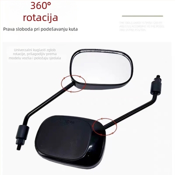 Zadnje ogledalo za električna vozila Aima i Dajinniu, univerzalni M8 navoj, plast+željezo, Xin Chuang Ling