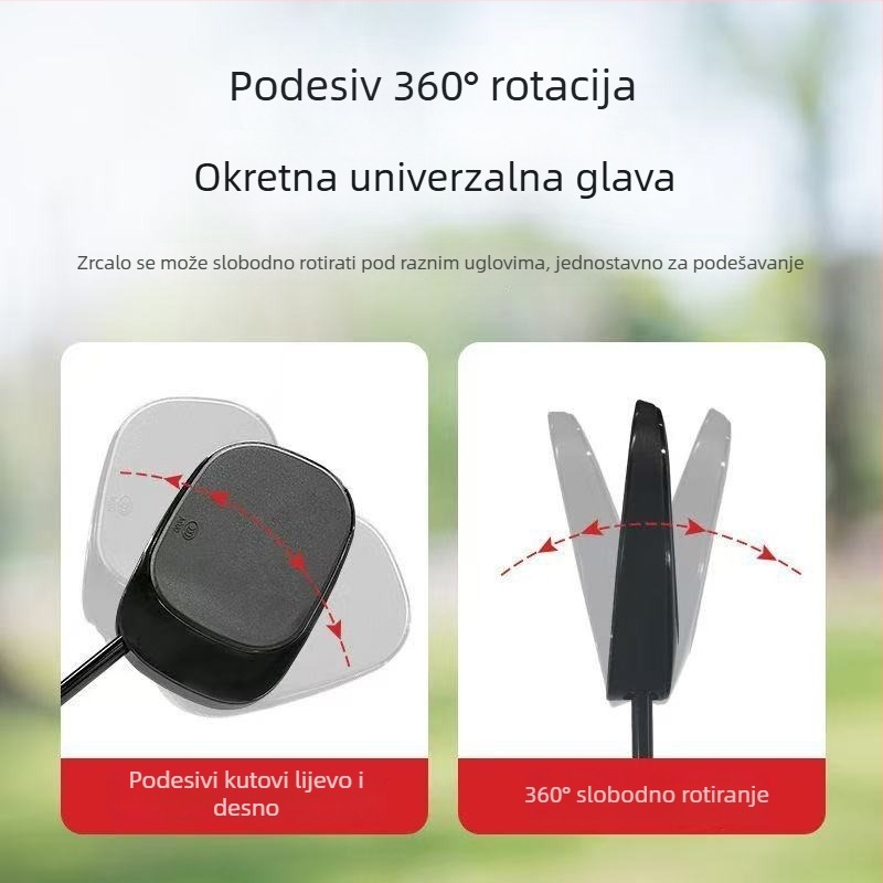 Zadnje ogledalo za električna vozila Aima i Dajinniu, univerzalni M8 navoj, plast+željezo, Xin Chuang Ling