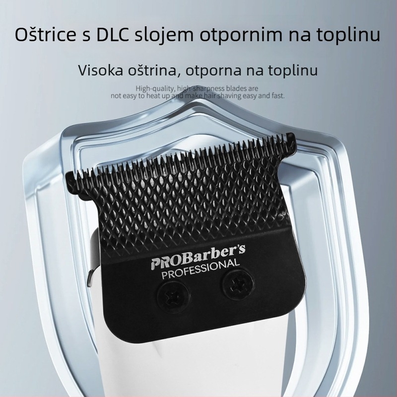 Graviranje frizure – električni trimer za kosu, kućna upotreba, bezčetkasti motor, nehrđajući čelik oštrice, ugrađena baterija 2000-4000 mAh, trajanje 3-6 h, buka 46-70 dB