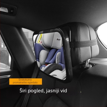 Town head Retrovizor za dječje sjedalo u automobilu, 360° pregled, sigurnosno ogledalo za dijete