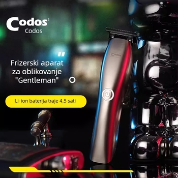 Profesionalna punjiva mašinica za kosu s motorom s četkama, odvojiva i periva oštrica, ugrađena baterija 1200–2000 mAh, radno vrijeme 3–6 sati, niski nivo buke