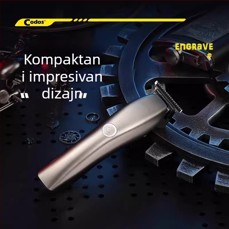 Profesionalna punjiva mašinica za kosu s motorom s četkama, odvojiva i periva oštrica, ugrađena baterija 1200–2000 mAh, radno vrijeme 3–6 sati, niski nivo buke