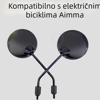 Kružni konveksni retrovizor za električna vozila Emma/AIMA — univerzalna kompatibilnost, plast+željezo, marka Xin chuang ling