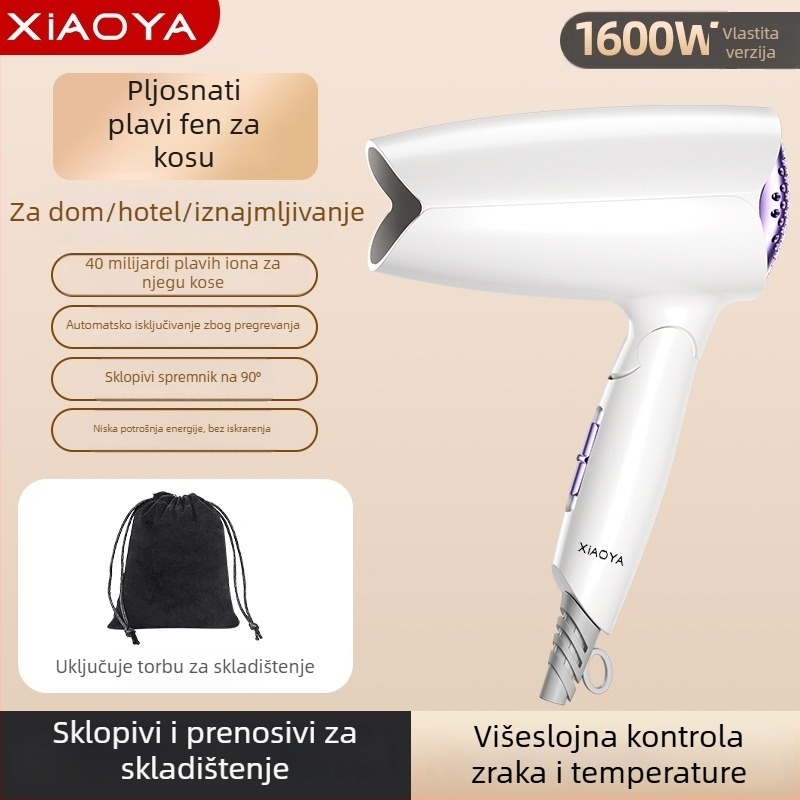 Sušilo za kosu na zid – 1000W, 220V, hladan/vruć zrak, zaštita od pregrijavanja