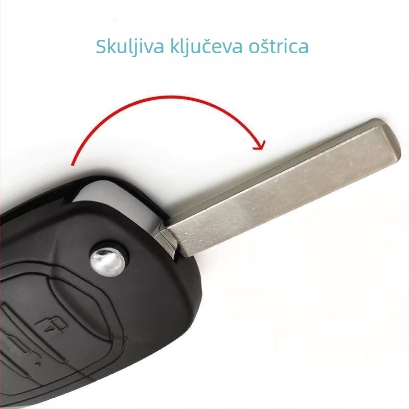 Sklopivo kućište ključa za Wuling Hongguang S1 BV-20 – ABS kućište; tipka od bijelog bakra; kompatibilno s Baojun sustavom; Hongguang modeli