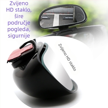 Automobilski retrovizor s širokim vidom, pomoć pri vožnji unatrag, zrcalo mrtvog kuta za polaznike vožnje