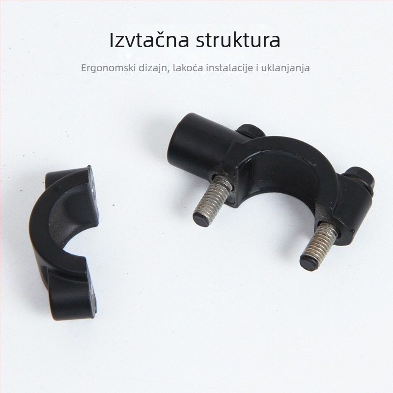 Držač retrovizora za električni bicikl i motocikl, plastični, kompatibilan s 6/8/10 zubima