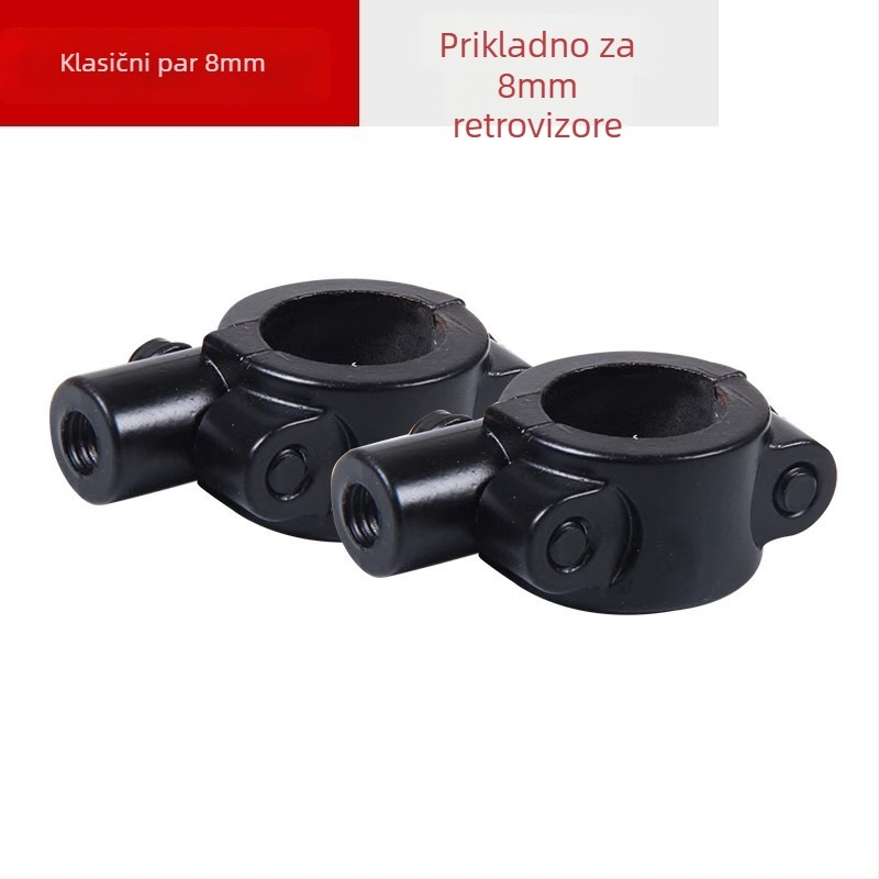 Držač retrovizora za električni bicikl i motocikl, plastični, kompatibilan s 6/8/10 zubima