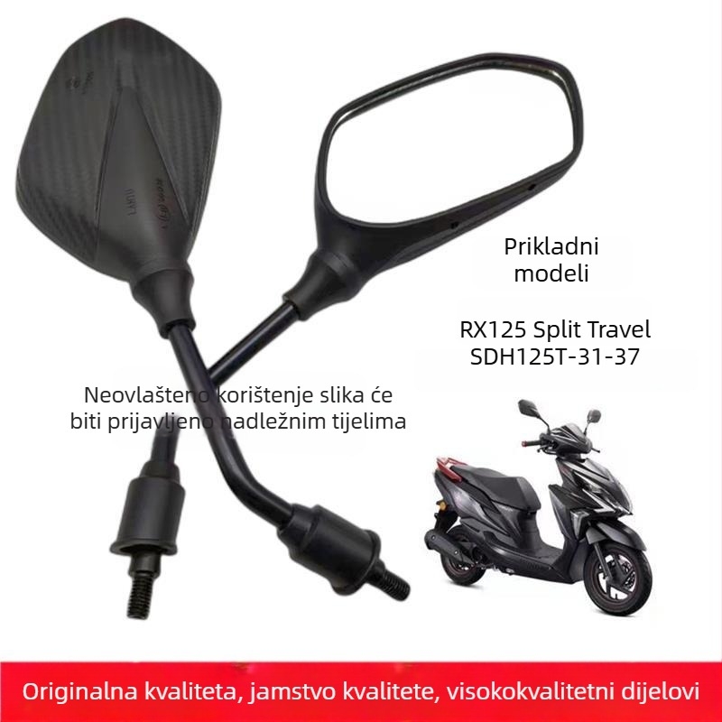 Zadnje ogledalo za Honda motocikle - antirefleksijsko, Model 8mm, Proizvodni kod 8mm, Marka Aileen