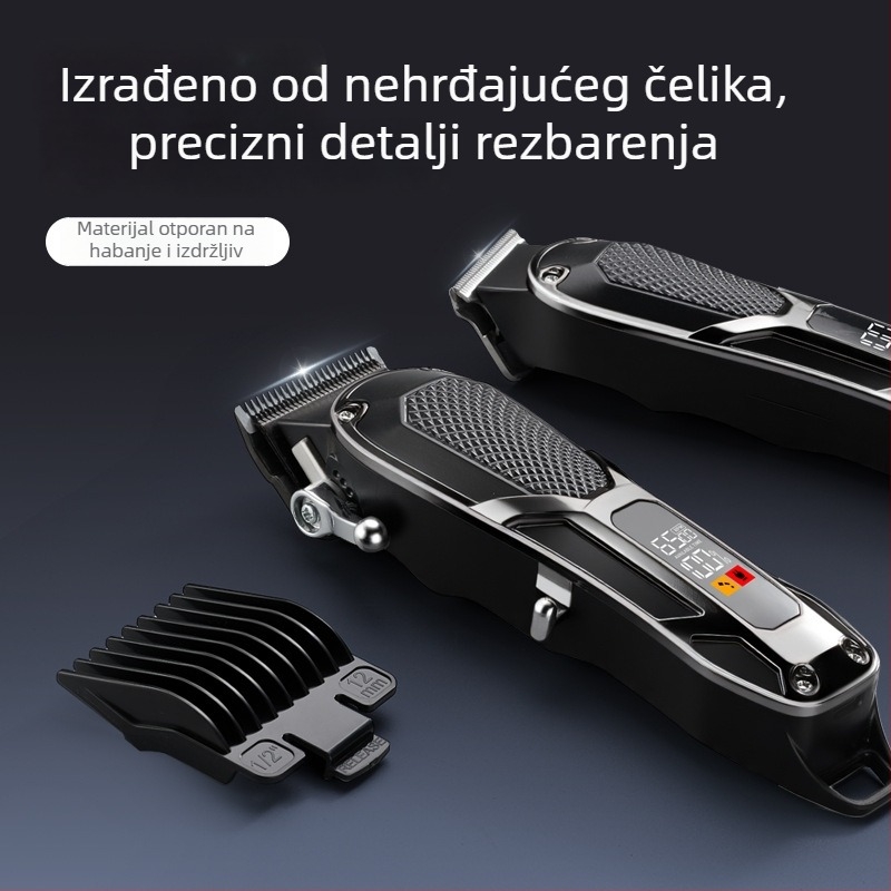 Zhimei međunarodni električni set za šišanje kose s četiri postavke, dugotrajna baterija, profesionalni salon visokih snaga
