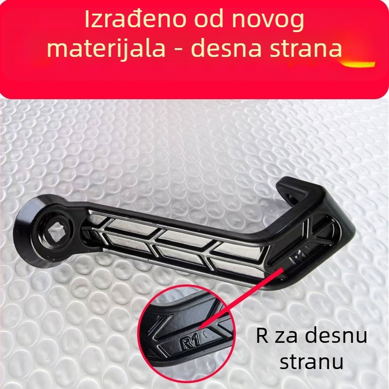 Desni bočni držač za mobitel za električna vozila — aluminijska legura, fiksna baza, navigacijski držač, ojačani rod retrovizora