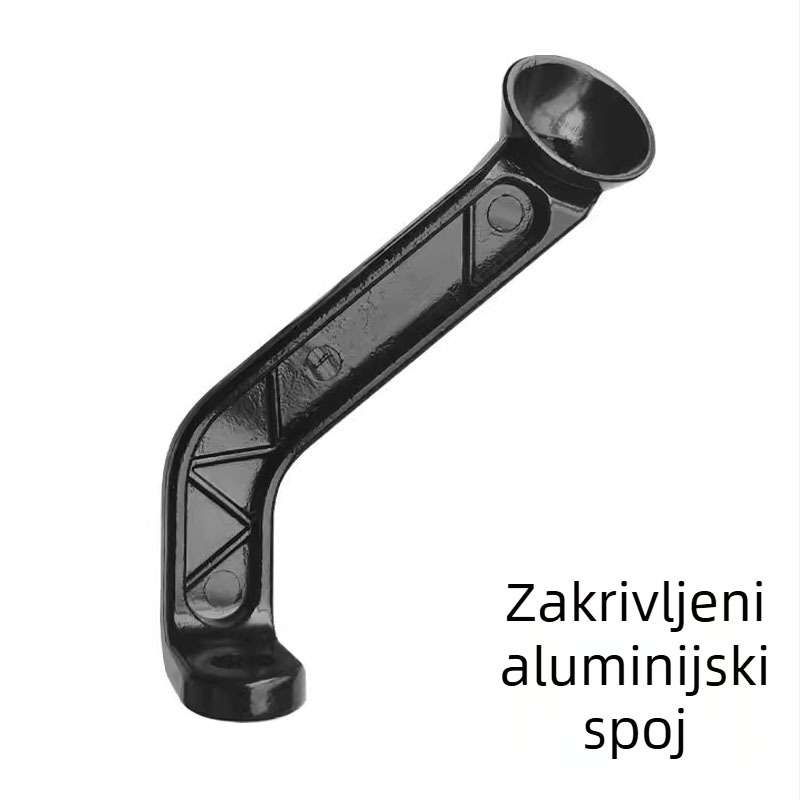 Desni bočni držač za mobitel za električna vozila — aluminijska legura, fiksna baza, navigacijski držač, ojačani rod retrovizora