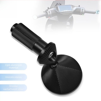 Univerzalno mini kružno ogledalo za ručicu upravljača aluminijske legure