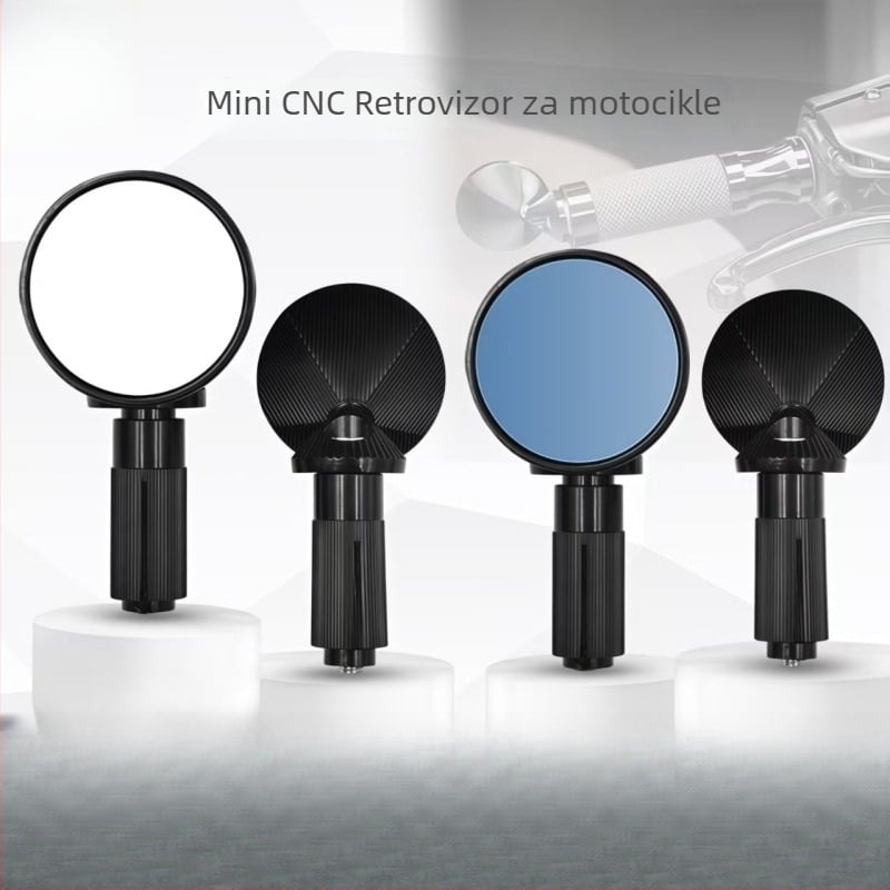 Univerzalno mini kružno ogledalo za ručicu upravljača aluminijske legure