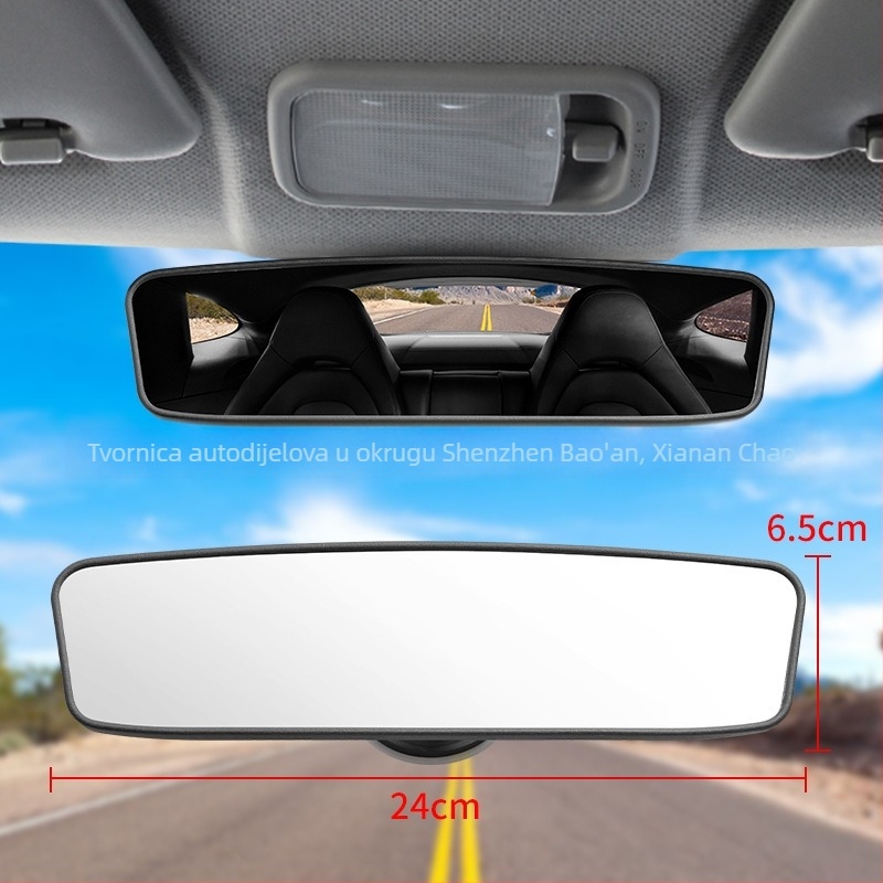 Automobilski retrovizor s usisnom čašom, ravno staklo ogledalo, bez napajanja, univerzalni model