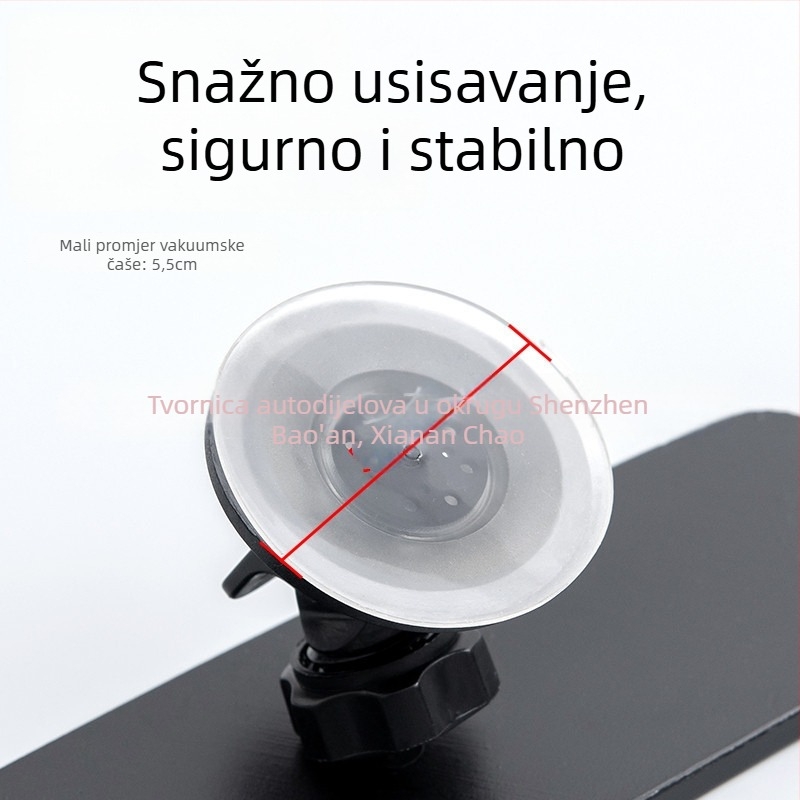 Automobilski retrovizor s usisnom čašom, ravno staklo ogledalo, bez napajanja, univerzalni model