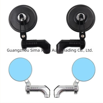 Motociklističko retrovizor - okrugli, aluminijski, univerzalni za motocikle, prednji i stražnji montaža