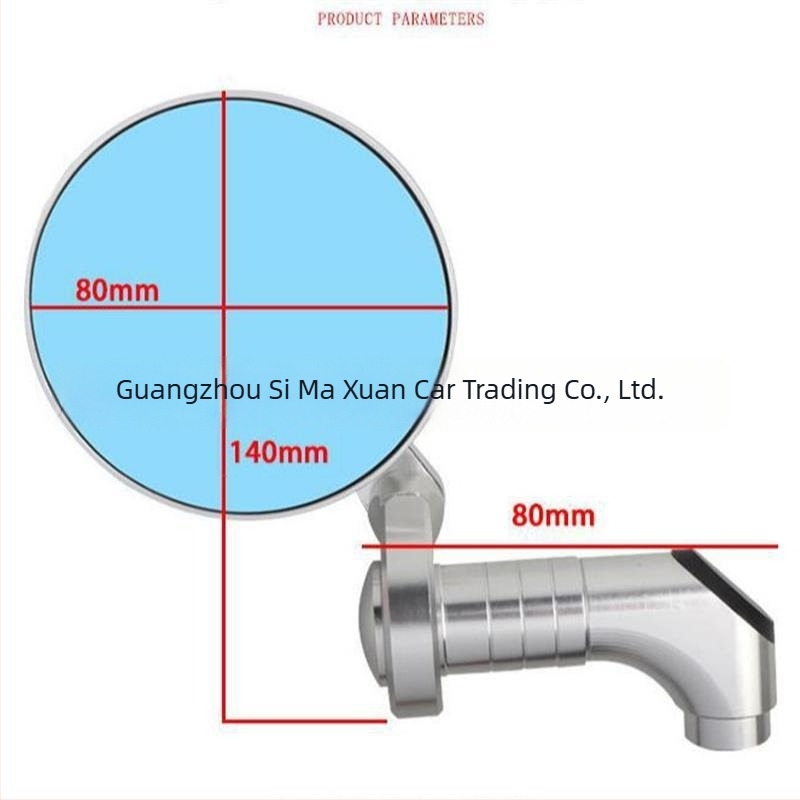 Motociklističko retrovizor - okrugli, aluminijski, univerzalni za motocikle, prednji i stražnji montaža