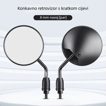 Retrovizor za električni bicikl, kratka stalk, univerzalno kompatibilan