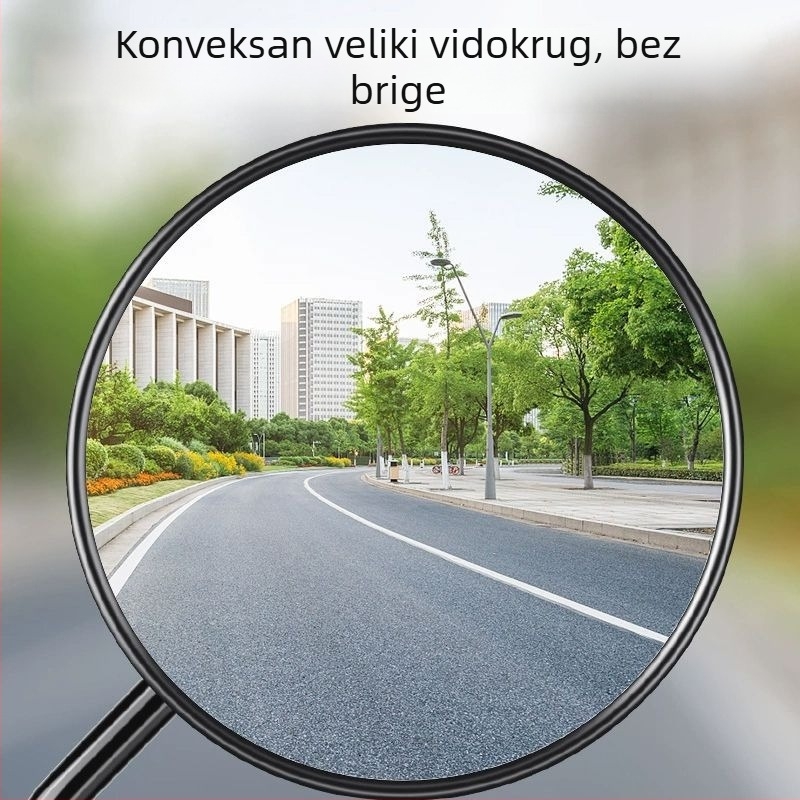 Retrovizor za električni bicikl, kratka stalk, univerzalno kompatibilan