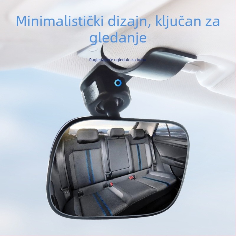 East Patrol Unutarnji automobilni ogledalo za nadzor dječjih autosjedalica, s pomoćnim ogledalom za retrovizor i mrtve kutove