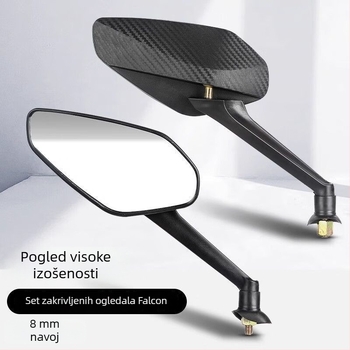 Retrovizor za električne romobile — HD konveksni, povratno gledanje, univerzalna kompatibilnost