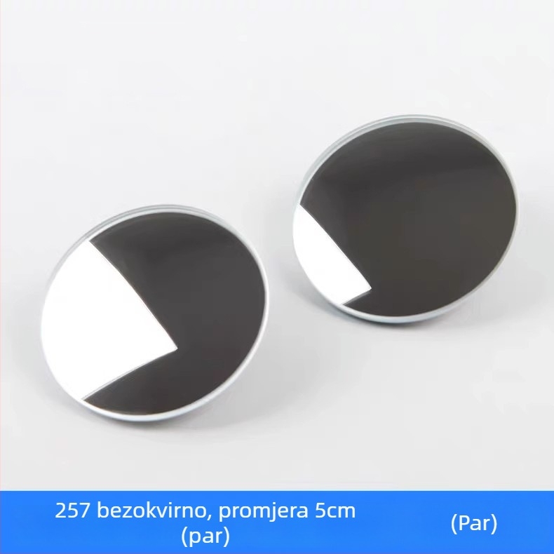 Turadze stražnji retrovizor, kompaktni kružni oblik za automobil, 360° refleksija za vožnju unatrag, zrcalo visoke razlučivosti