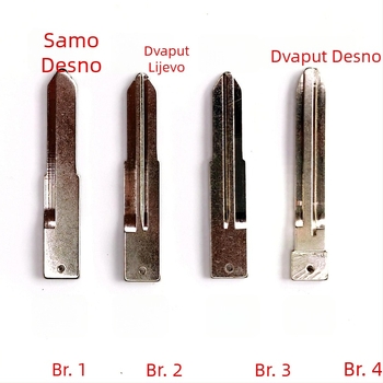Kućište ključa za automobil Suzuki Swift/ Ignis – model B-209, 2 ključa, bez daljinskog upravljanja, kućište od inženjerskih plastika, ključna oštrica od mesinga