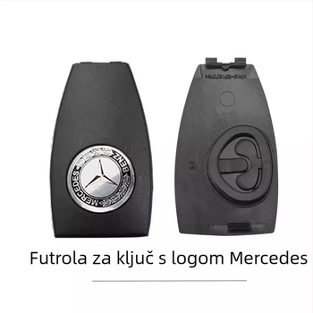 Mercedes-Benz zadnji poklop ključa i poklopac baterije, ABS kućište i ABS ključ, kompatibilno s modelima S300/S350/E260/E300/C200/GLK300/ML350/B200, bez daljinskog upravljanja, težina 01