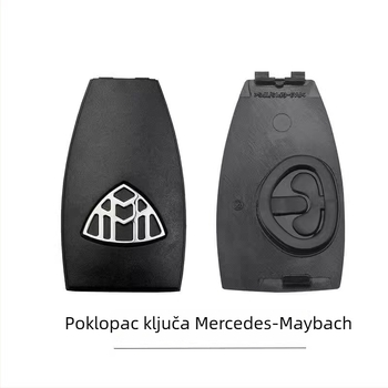 Mercedes-Benz zadnji poklop ključa i poklopac baterije, ABS kućište i ABS ključ, kompatibilno s modelima S300/S350/E260/E300/C200/GLK300/ML350/B200, bez daljinskog upravljanja, težina 01