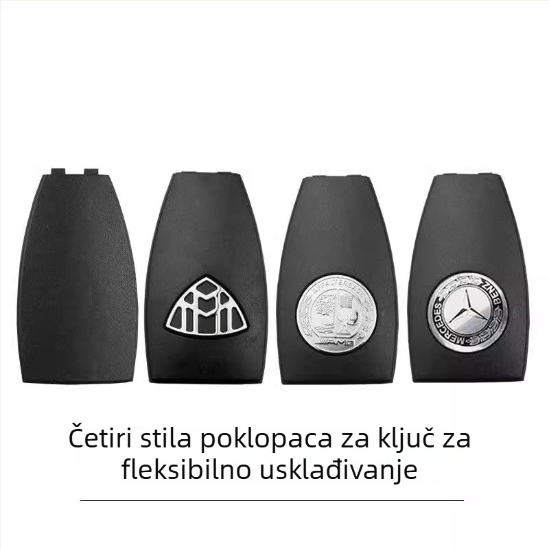 Mercedes-Benz zadnji poklop ključa i poklopac baterije, ABS kućište i ABS ključ, kompatibilno s modelima S300/S350/E260/E300/C200/GLK300/ML350/B200, bez daljinskog upravljanja, težina 01