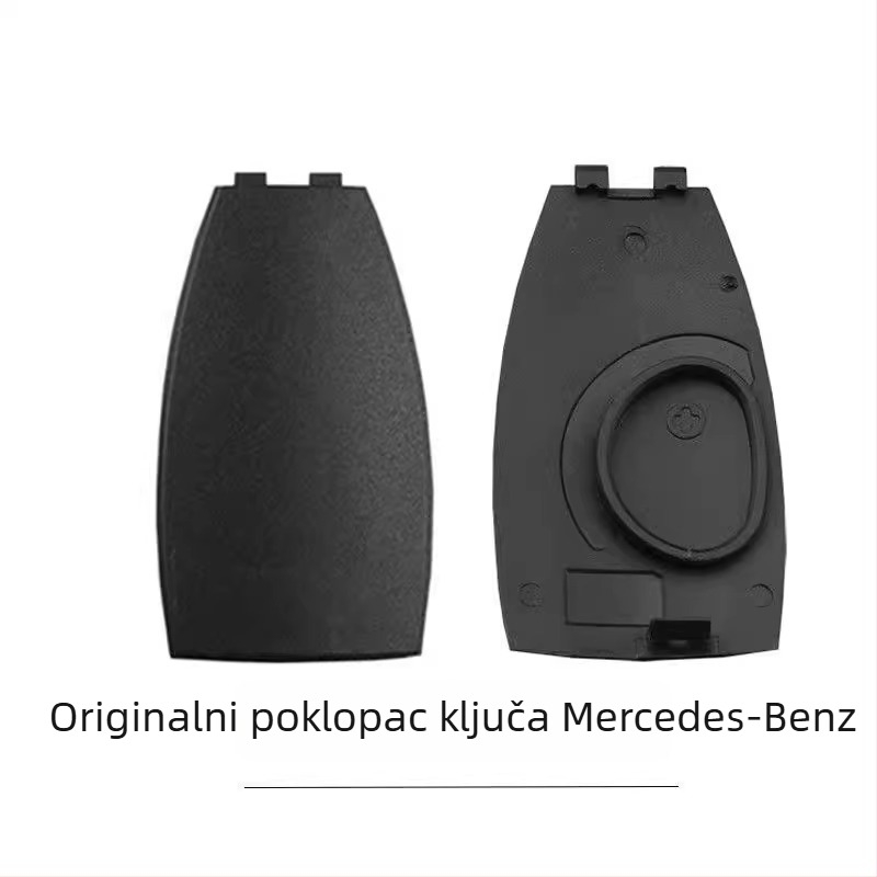 Mercedes-Benz zadnji poklop ključa i poklopac baterije, ABS kućište i ABS ključ, kompatibilno s modelima S300/S350/E260/E300/C200/GLK300/ML350/B200, bez daljinskog upravljanja, težina 01