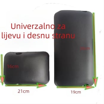 Zadnje ogledalo za teški kamion (Derunman LG1613770051) - kompatibilno s Howo, Auman, Foton, Sinotruk HW, 12/24V
