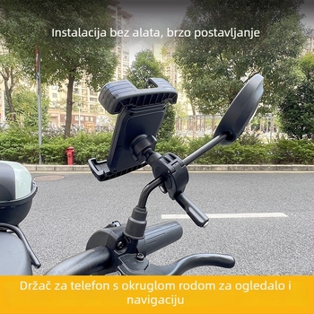 Držač za telefon za električna vozila s kompatibilnošću s retrovizorom i navigacijskim stalkom; Materijal: svila cvijeta; Kategorija: Ostalo; Napon: Ostalo