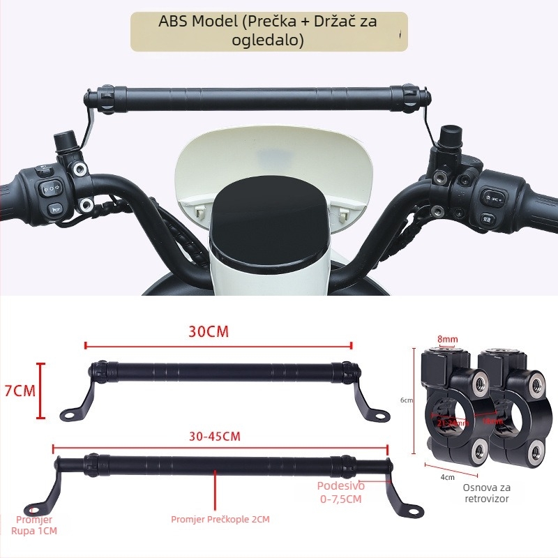 Držač balans štapa motocikla, prečki križnog štapa, produženi pedal i retrovizor – dodatak za modifikaciju električnog bicikla • Kategorija: 1 • Materijal: Drugo • Napon: Drugo • Marka: Drugo