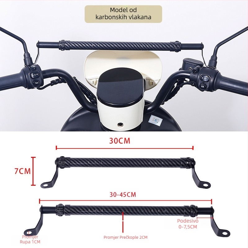 Držač balans štapa motocikla, prečki križnog štapa, produženi pedal i retrovizor – dodatak za modifikaciju električnog bicikla • Kategorija: 1 • Materijal: Drugo • Napon: Drugo • Marka: Drugo