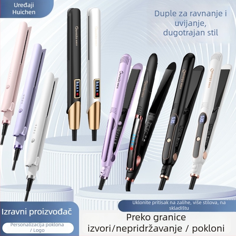 3-u-1 uređaj za ravnanje i uvijanje kose, mokro-suha uporaba, PTC grijanje 31 mm, 110-240V, 40W