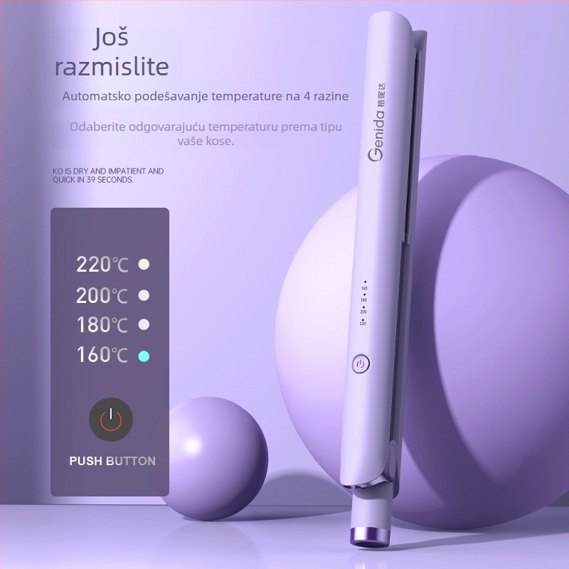 3-u-1 uređaj za ravnanje i uvijanje kose, mokro-suha uporaba, PTC grijanje 31 mm, 110-240V, 40W